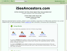 Tablet Screenshot of iseeancestors.com
